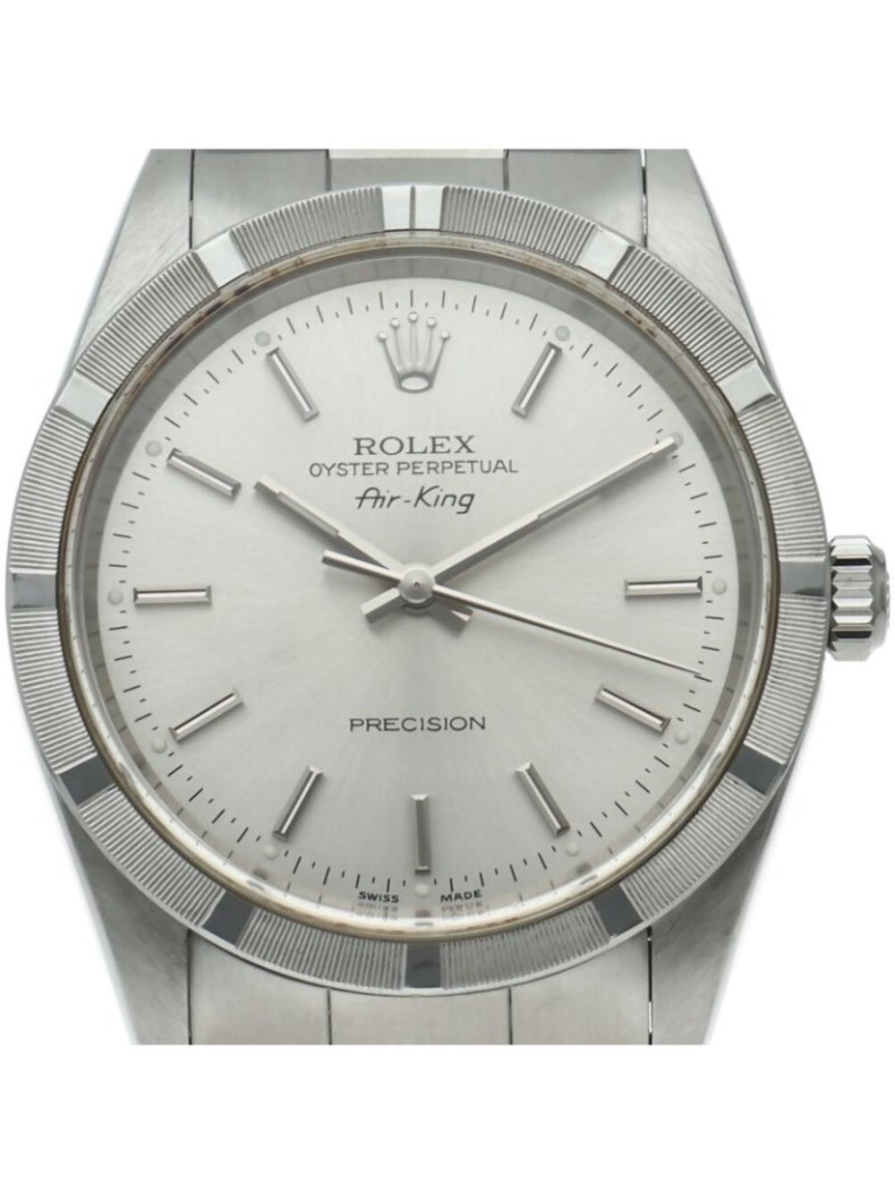 Rolex Air King SS Watch Silver